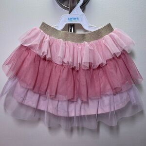Carter’s Girls Pink Ombre Tulle Ruffle Skirt Tutu — Size 2T